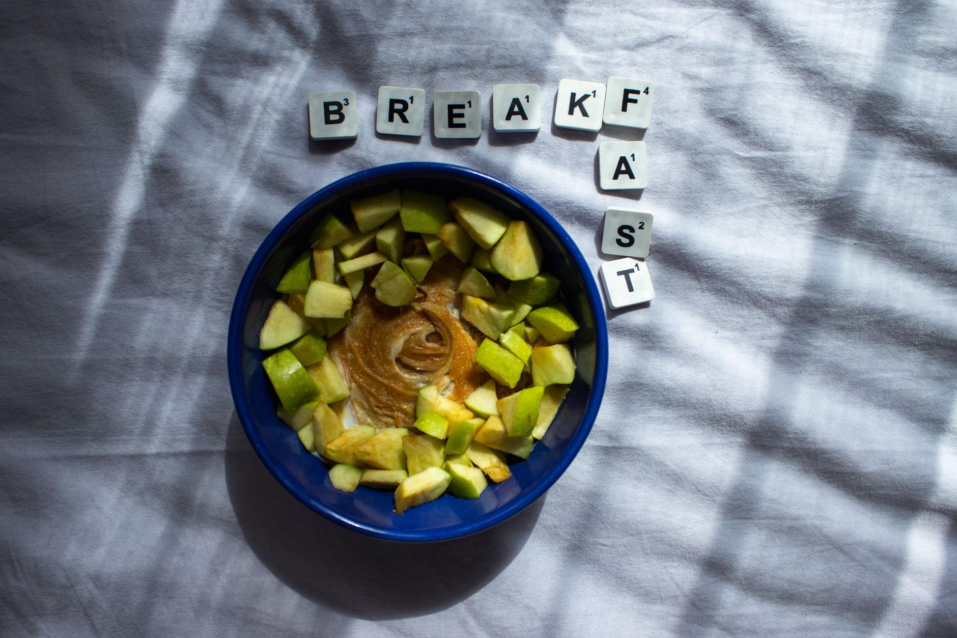 colorful healthy meal bowl overhead shot