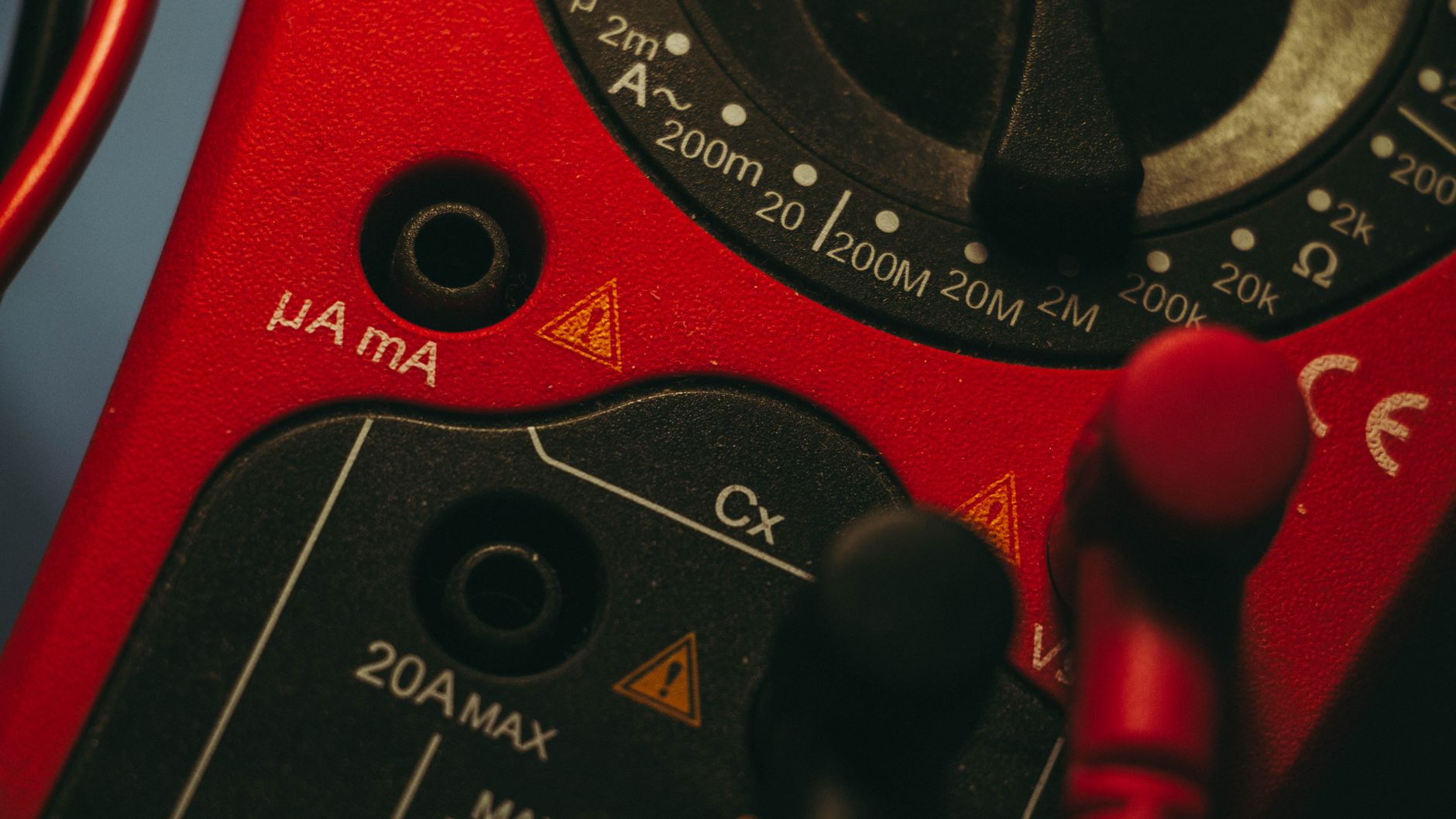close-up of digital electricity meter display