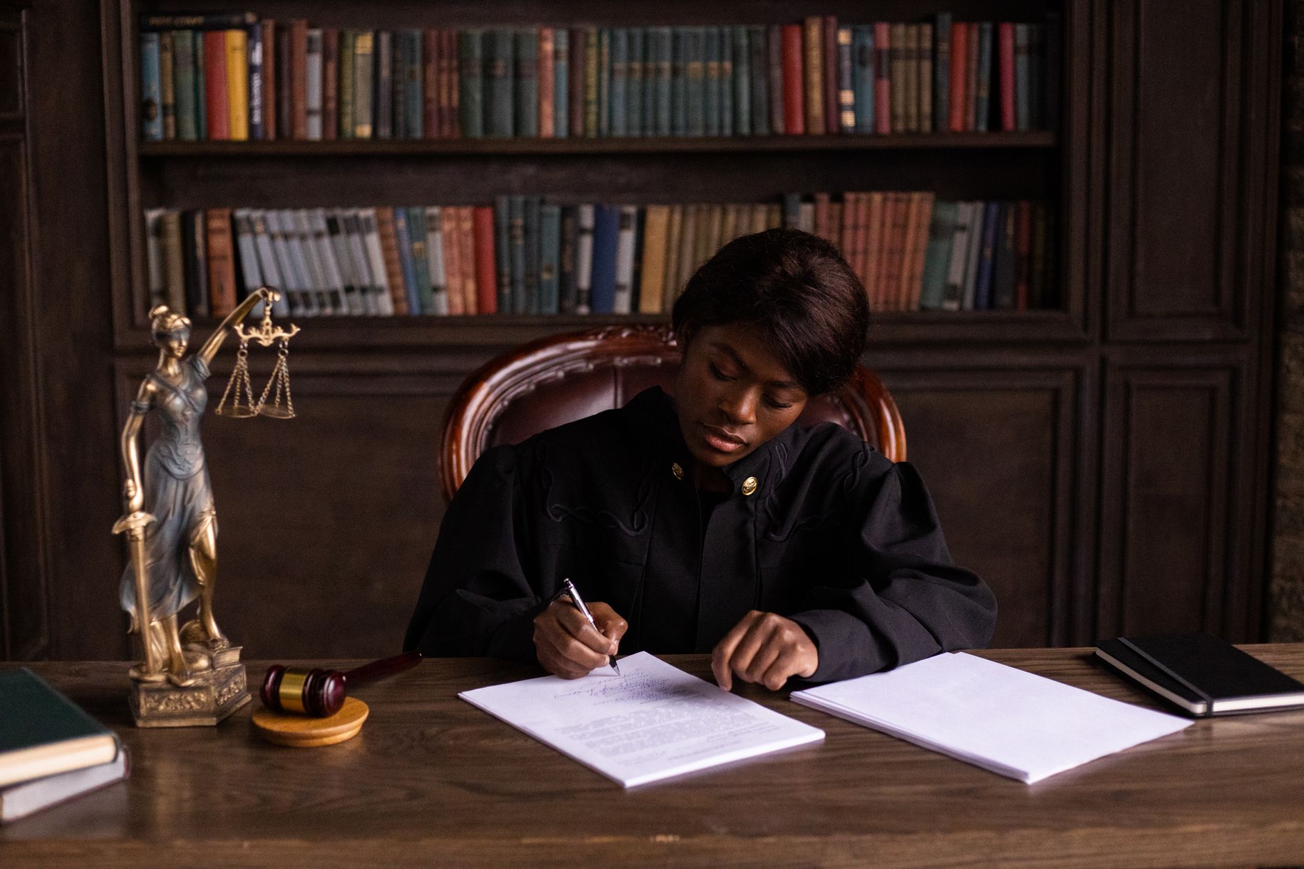 judge gavel on wooden desk