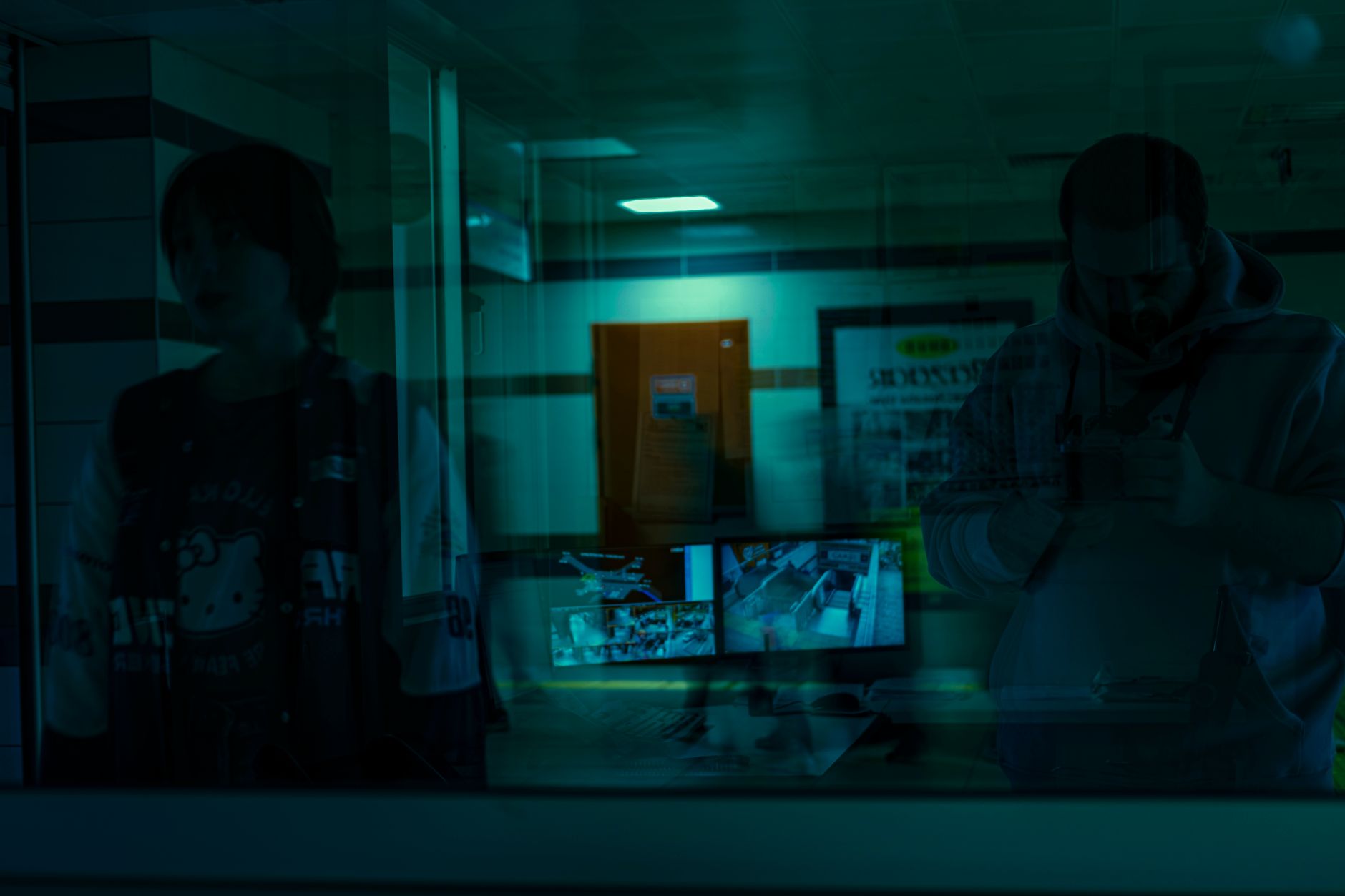 person watching live draw results on screen